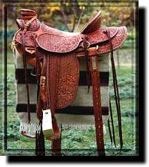 Basket and Floral tooled Wade